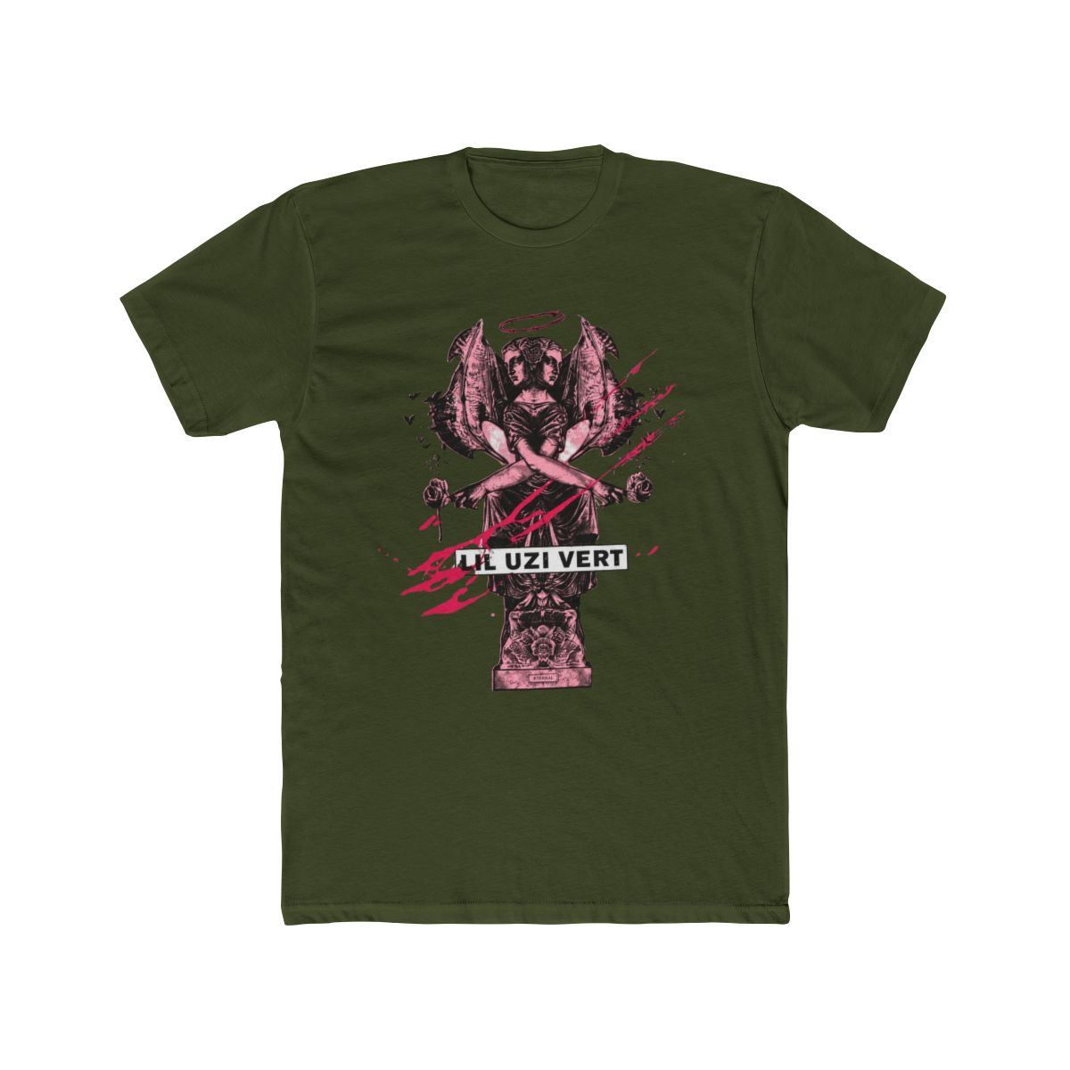 Lil Uzi Vert Angel Statue Logo T Shirt - alternate angle 5, merchandise