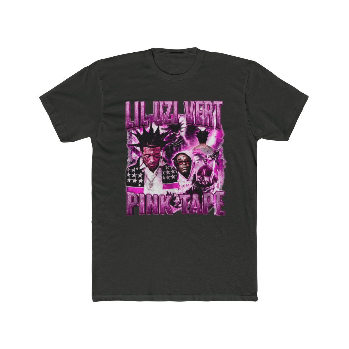 Lil Uzi Vert Rap Vintage Pink Tape Album 2023 T Shirt - alternate angle 5, merchandise