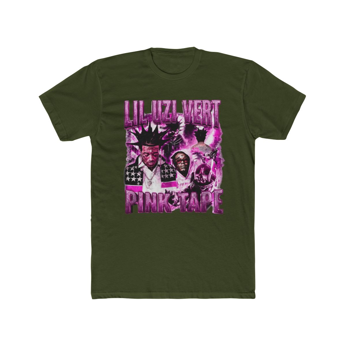 Lil Uzi Vert Rap Vintage Pink Tape Album 2023 T Shirt - alternate angle 4, merchandise