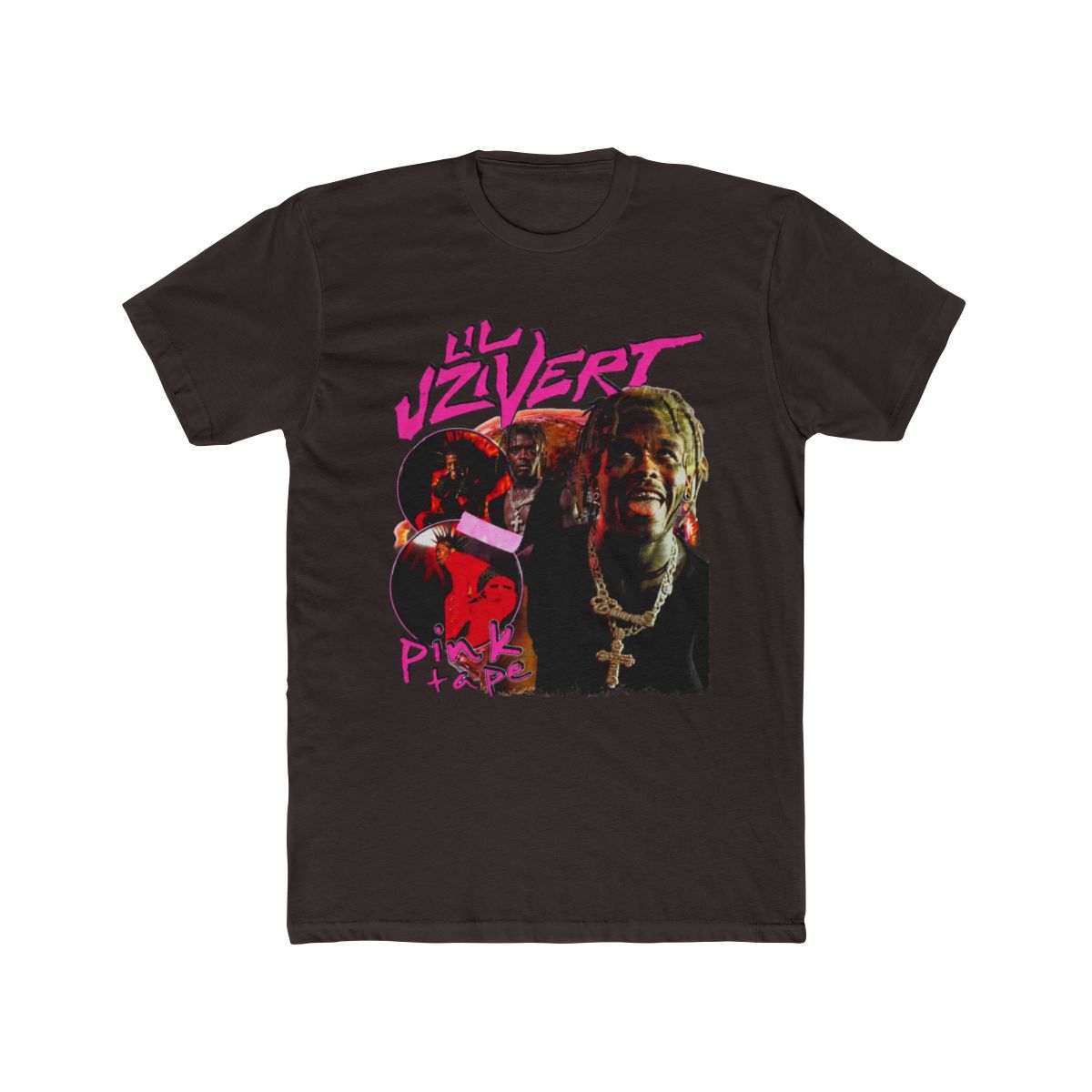 LIL UZI VERT PINK TAPE TEE - alternate angle 3, merchandise