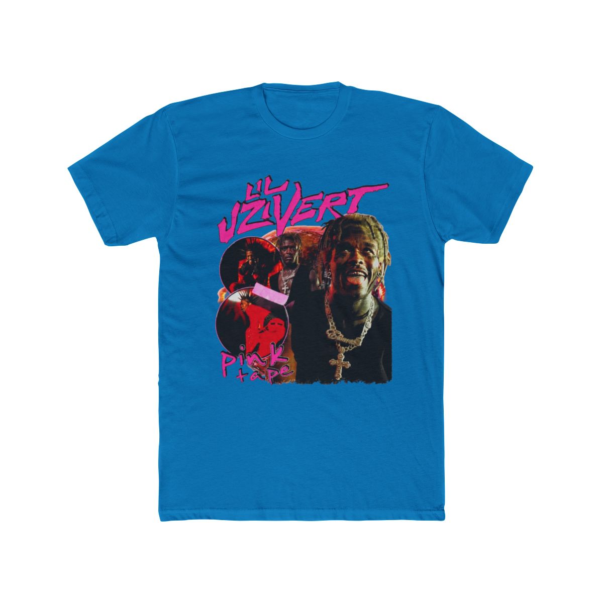 LIL UZI VERT PINK TAPE TEE - Official T-Shirts merchandise